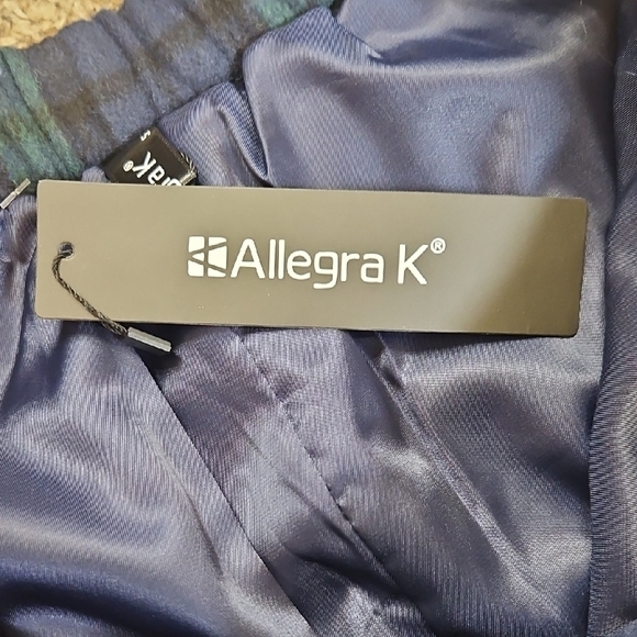 Allegra K Vintage Plaid Tartan Elastic Waist Knee Length A-Line Skirt Size Small - Picture 5 of 8